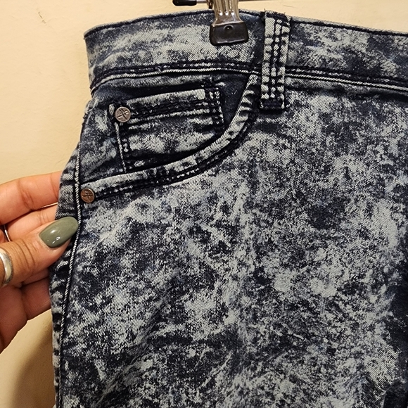 ROX DENIM Acid Wash Denim High Waisted  SkinnyJeans Size 13 - Picture 4 of 11